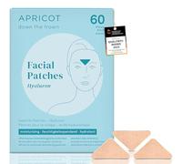APRICOT 60x Parche Nocturno para Arrugas del Ceño “down the frown” de Algodón Orgánico - Estimula la Producción de Colágeno - Parches para Arrugas del Ceño con Ácido Hialurónico, Cinta para Arrugas