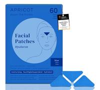 Apricot Down the frown - Parches faciales para reducir las arrugas de la ira, con ácido hialurónico, 60 unidades, parche antiarrugas (ácido hialurónico (azul) para piel normal a seca