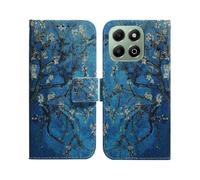 (Apricot Flowers)For Honor X6b 4G Leather Wallet Case with Pattern Print