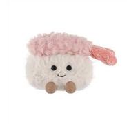 Apricot Lamb Camarones Sushi Alimentos de Peluche para Niños, Suave y Lindo Peluche para Bebés Niñas y Niños, Camarones Esponjosos Sushi Rosa 8 cm