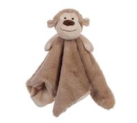 Apricot Lamb Cobija de seguridad de mono de peluche para bebé, manta de personajes de lujo, acurrucada de felpa para bebé adorable (mono)