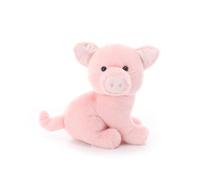 Apricot Lamb Curioso cerdito peluche para niños, suave y lindo peluche para bebés niñas y niños, color rosa, 15 cm