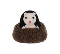 Apricot Lamb Juguetes de peluche curiosos de topo para niños, suave y bonito peluche para bebés, niñas y niños, color marrón, 12 cm