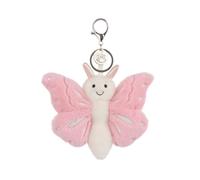 Apricot Lamb Llavero de insectos de mariposa, peluche suave, juguete para mochila infantil, cartera, 13 cm, Rosa., 13cm