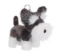 Apricot Lamb Llavero de peluche con diseño de perro, 13 cm, Negro , 13cm