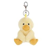 Apricot Lamb Llavero de peluche de pato de 14 cm, amuleto de la suerte, regalos para novia o amigo, llavero de coche, regalo para licencia de conducir, mujeres, niñas, niños, amarillo soleado