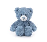 Apricot Lamb Oso de peluche para niños, suave y bonito peluche para bebés, niñas y niños, azul marino, 20 cm