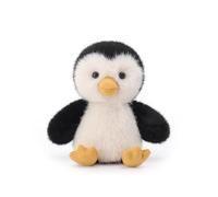 Apricot Lamb Paul Pingüino - Peluche para niños, suave y bonito peluche para bebés, niñas y niños, color negro, 14 cm