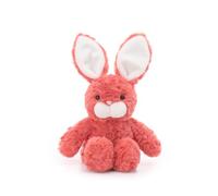 Apricot Lamb Peluche de conejo suave para niños, suave y lindo peluche para bebés, niñas y niños, rosa naranja, 20 cm