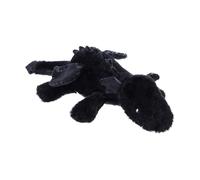 Apricot Lamb Peluche de dragón mentiroso para niños, suave y bonito peluche para bebés, niñas y niños, dragón mentiroso esponjoso, negro, 28 cm