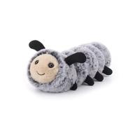 Apricot Lamb Peluche de oruga de la suerte, color gris, 20 cm