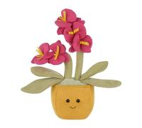 Apricot Lamb Planta phalaenopsis orquídea juguetes de peluche para niños, suave y lindo peluche para bebés niñas y niños, plantas mullidas phalaenopsis orquídea rosa 28 cm