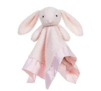 Apricot Lamb relleno Animales Rosa Conejito Manta de seguridad Infantil Carácter Manta de lujo Snuggler Felpa Baby Lovey (Conejito rosa, 13 pulgadas)