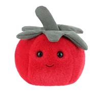 Apricot Lamb Tomate Comida de peluche para niños, suave y bonito peluche para bebés, niñas y niños, tomate esponjoso, color rojo, 10 cm