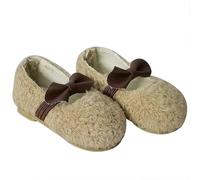 (Apricot) Plush Shoes Sneakers Fit 18 Inch American&43 for CM Baby for Doll Clothes Kit