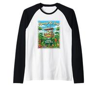 Aprieta el día - Limón Costa Rica Adventure Camiseta Manga Raglan