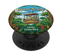 Aprieta el día - Limón Costa Rica Adventure PopSockets PopGrip Adhesivo