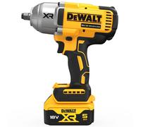 Aprietatuercas a batería dewalt 18v brushless - 2 baterias :2 baterías xr li-ion 5ah - cargador multi-voltaje xr, maletín tstak ii - dcf900p2t-qw