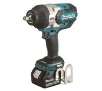 Aprietatuercas a batería makita 18v - 2 baterías (5.0ah), cargador rápido y maletín makpac. - dtw1002rtj