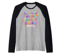 April Fool's Day Birthday Funny Born on April 1st Joke Camiseta Manga Raglan