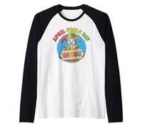 April Fools Day Bufón Gotcha Prankster Payaso Camiseta Manga Raglan