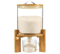 Aprilhp Recipientes de Cristal para Alimentos, 5L/8L, Dispensadores de Cereales Botes Cocina Almacenaje - Recipientes Herméticos para Azúcar, Té, Café, Arroz, Cereales, Harina ect5L