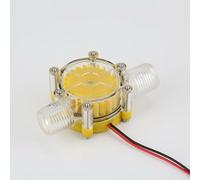 Aprilsunnyzone 12V Generador Hidráulico Bomba de Flujo de Agua Mini Turbina Sistema de Energía Para Conversión de Energía Solar Hogar Batería Carga Fuente de Luz
