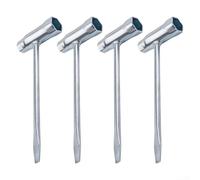 Aprilsunnyzone 4 llaves de diseño en T de 13 mm por 19 mm para tornillo tensor de cadena de motosierra para brazos de soporte de cubierta de cortacésped y tuercas de eje delantero de scooter (13-19 mm
