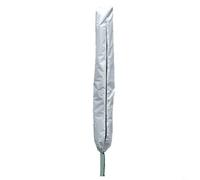 Aprilsunnyzone 420D Oxford Cloth Garden Clothes Drying Rack Cover, impermeable a prueba de polvo al aire libre Rotary Wash Line Protector Cover Negro (Plata 160 * 15 * 15 cm)