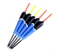 Aprilsunnyzone 5 flotadores de pesca en el mar hechos de madera de balsa con indicador sensible para una visibilidad clara y un rendimiento consistente en varias aguas (2 g)