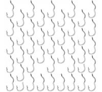 Aprilsunnyzone 50 ganchos reversibles antideslizantes con colocación de púas de precisión para una pesca eficaz de carpa cruciana y cucaracha (14#)