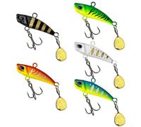 Aprilsunnyzone 5pcs 7-20g 3D Eyes Metal Vib Blade Señuelo Hundimiento Vibración Cebos Placa de Hierro (20g)