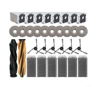 Aprilsunnyzone Accesorios para aspiradora robot compatibles con Dreame para Mova P60, incluyendo cepillos principales, cepillos laterales, bolsas de polvo, filtros y paños de fregona (B)