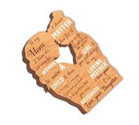 Aprilsunnyzone Adorno de madera para el día de la madre con diseño sincero para complementar la decoración del hogar y expresar amor y aprecio (MZ1024)