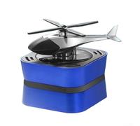 Aprilsunnyzone Adorno solar de aromaterapia para coche con rotación automática alimentado por luz solar para una difusión continua de fragancia en vehículos (azul)