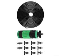 Aprilsunnyzone Agua de jardín y patio para rociador de riego de refrigeración con nebulización de aire, riego confiable, fácil de ajustar, para césped, jardín, terraza, invernadero