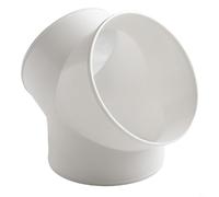 Aprilsunnyzone Ajuste de unión en Y de PVC para distribución de aire en campana extractora para ventilador extractor y configuraciones de ventilación mecánica (200 mm)