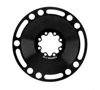Aprilsunnyzone Aleación de aluminio 7075 para adaptador de plato Sram 110BCD conversión para manivela de 3 agujeros a disco de 4 agujeros con corte CNC y tratamiento de anodizado (8 pernos con
