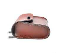 Aprilsunnyzone Alforja lateral para motocicleta, piel sintética | Piel sintética impermeable, apto para bicicletas y scooters, sostiene herramientas y equipo