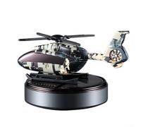 Aprilsunnyzone Ambientador accionado solar modelado helicóptero para los coches con el movimiento automático y la base estable de la aleación del ABS