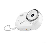Aprilsunnyzone Cámara digital con video 4K, zoom óptico de 16X, sensor de 48MP, pantalla de 2.4 pulgadas y diseño portátil para uso diario (blanco)