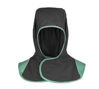 Aprilsunnyzone Capucha protectora de soldadura, cubierta de cuello de soldadura transpirable, tapa de soldador ignífuga, capucha de cuello completo lavable ligera (negro)
