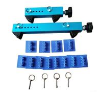 Aprilsunnyzone Car Dent Repair Expander Tool Set 12 Pads Aluminio (Azul)