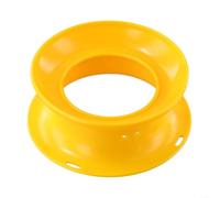 Aprilsunnyzone Carrete de mano para entusiastas de la pesca utilizando métodos de línea manual o de lanzamiento, marco de polipropileno resistente con recuperación de línea consistente (19 cm)