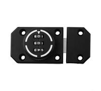 Aprilsunnyzone Cerradura de aleación de zinc sin llave de combinación de 3 dígitos ajustable para cajones y puertas de gabinete, cerradura de contraseña giratoria mecánica con instalación de tornillo