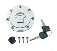 Aprilsunnyzone Cerradura de tapa del tanque de combustible con llave para Honda CB400 CBR600 CBR250, hecha de aleación de aluminio, bloqueo de seguridad del tanque de combustible de la motocicleta