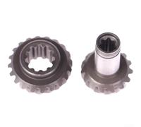 Aprilsunnyzone Conjunto de engranaje de repuesto hecho de material bimetálico para recortadora de césped y cortador de cepillo, proporcionando un corte eficiente con modelos de siete o nueve dientes