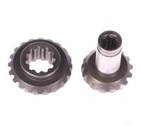 Aprilsunnyzone Conjunto de engranaje de repuesto hecho de material bimetálico para recortadora de césped y cortador de cepillo, proporcionando un corte eficiente con modelos de siete o nueve dientes