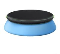 Aprilsunnyzone Cubierta redonda para piscina con cordón elástico para piscinas sobre el suelo que proporciona una fuerte protección contra el viento y resistencia a la intemperie durante todo el año