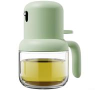 Aprilsunnyzone Dispensador de aceite de vidrio antigoteo de 180 ml con boquilla sobresaliente y salida de niebla uniforme para aplicación de vinagre de aceite de oliva y aceite de cocina (verde 180 ml